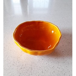 El Yapımı Seramik Bal Kabağı Kase (Büyük Boy)