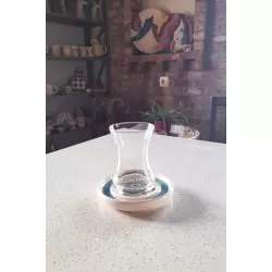 El Yapımı Seramik 6'lı Çay Tabağı